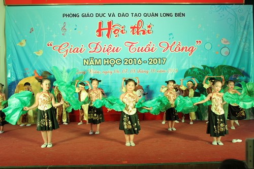 Ngày 08/10/2016 tại Hội trường UBND Phường Ngọc Thụy đã diễn ra hội thi  Giai điệu tuổi hồng  cấp học Mầm Non do Phòng GD&ĐT Quận Long Biên tổ chức.